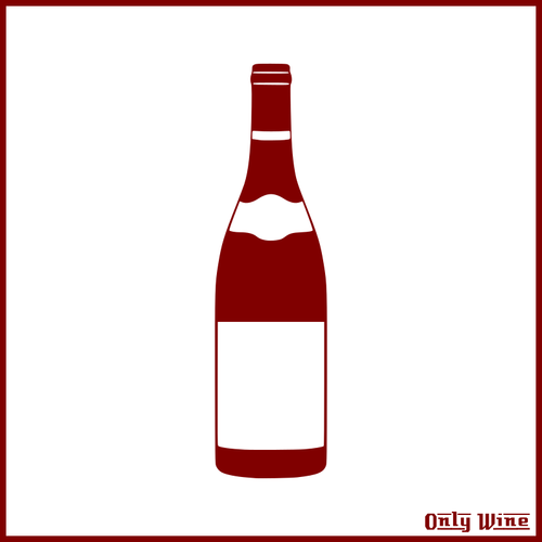 ワインのイメージの赤のボトル