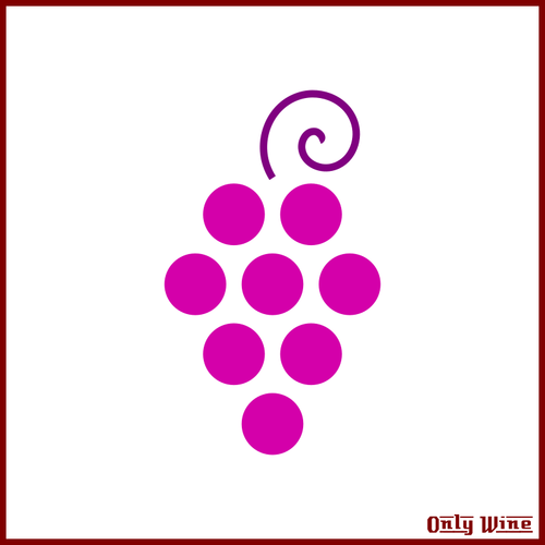 Anggur merah muda simbol