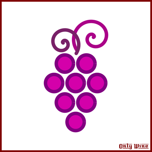 Roze druiven pictogram