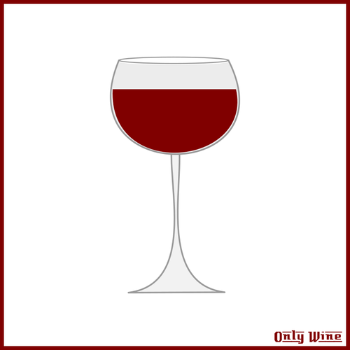 Gevulde wijnglas