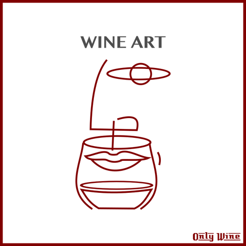 Imagem artística de vinho