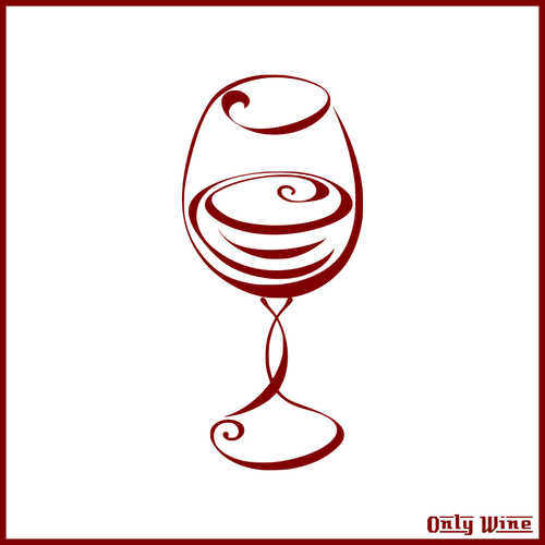 Image de symbole de vin rouge