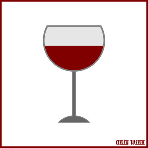 Simbol de pahar de vin