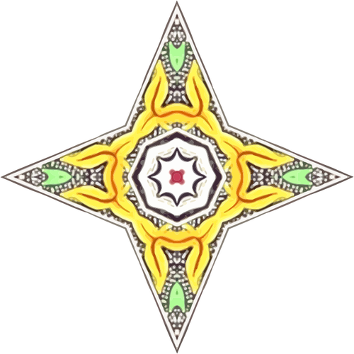 Ilustraţie stele ornamentale