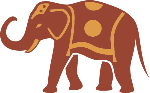 Ornamentada de elefante