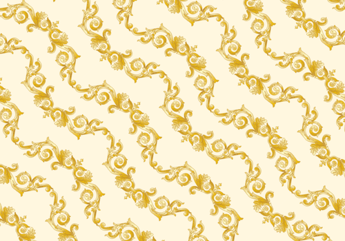 ゴールドの装飾的なパターン