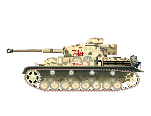 Alman askeri tank vektör