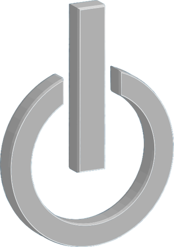 Simbol de butonul de Power