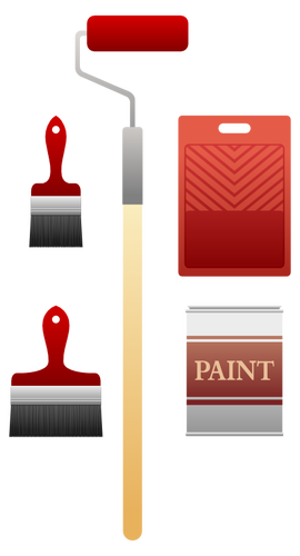 Peindre set vector clipart