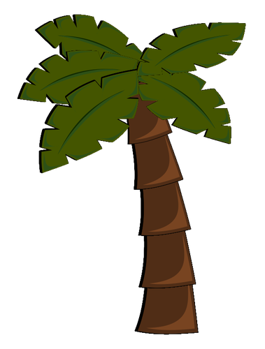 Пальмовое дерево векторное изображение