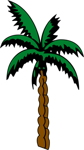 Palm träd skiss