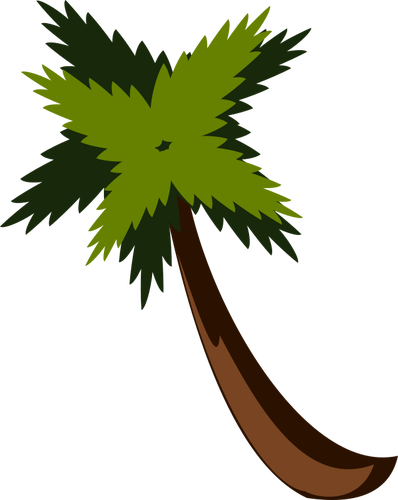 בתמונה וקטורית עץ דקל