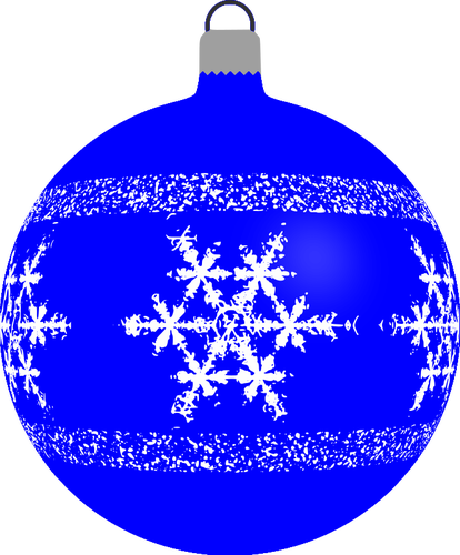 الأزرق عيد الميلاد شجرة الكرة