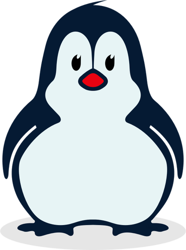 Komische pinguïn vector