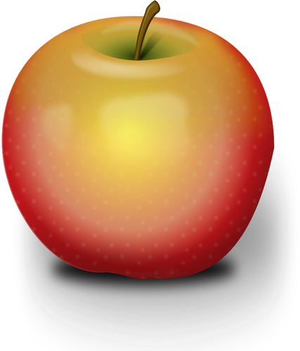 Vektor-Illustration von leichte Deckkraft apple