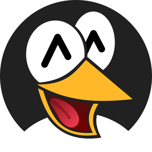 Smilefjes av en pingvin vektor illustrasjon