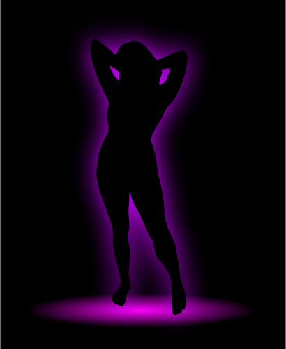 Showgirl-Vektor-Bild