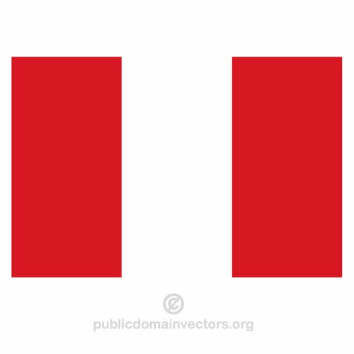 Vektor flagga Peru