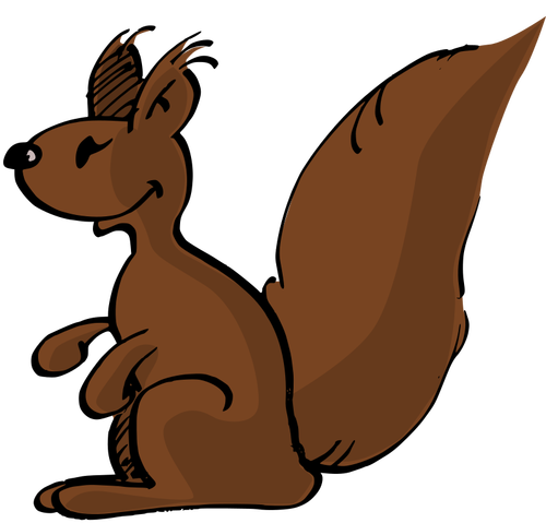 Dans un dessin d’écureuil