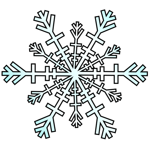 Graphiques vectoriels de flocon de neige
