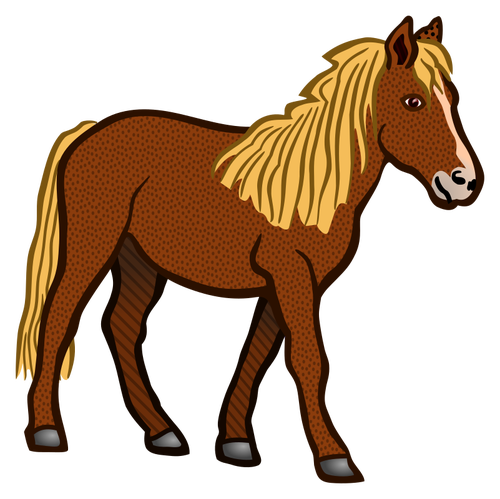 Färgad häst