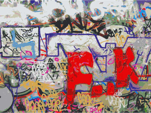 Berliinin muuri Mauerparkin vektoripiirroksessa