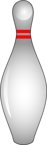 Lesklý bowling pin vektorové ilustrace