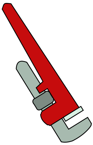 Illustration vectorielle clé serre-tube