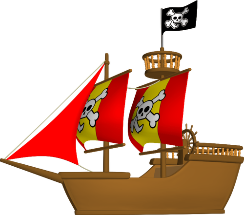 Пиратский корабль изображение