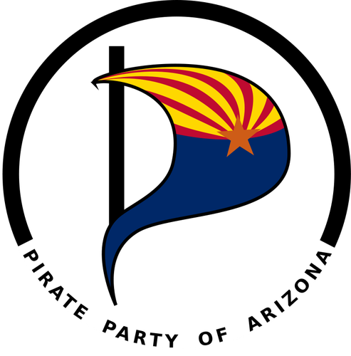 Vektor bilde av logoen til Pirate Party i Arizona