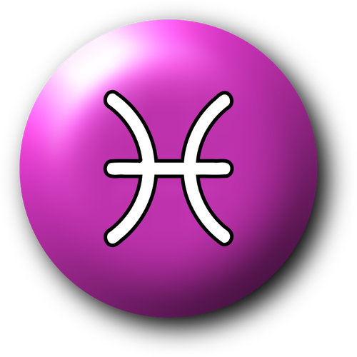 Фиолетовый рыбы символ