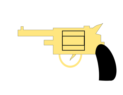 Желтый пистолет изображение