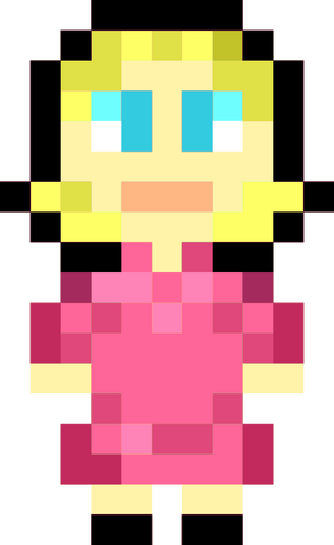 Pixel-Mädchen