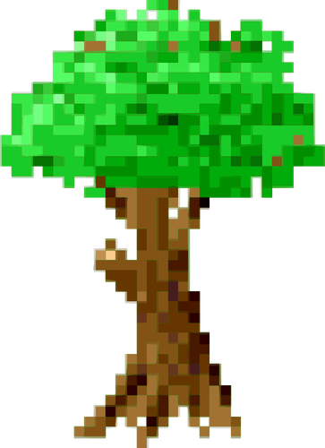 Pixel träd symbol