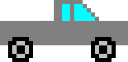 Abu-abu pixel truk