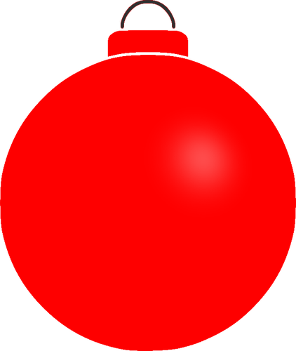Vanlig röd julgranskula