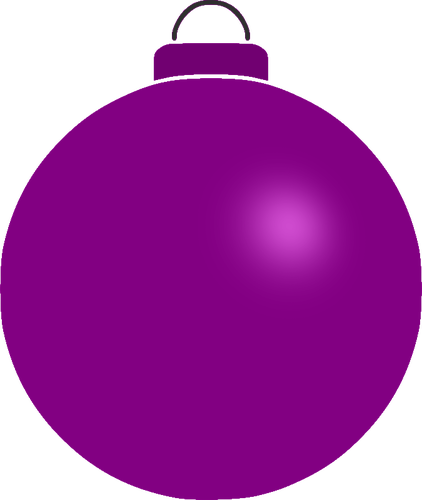 Plain violet bauble