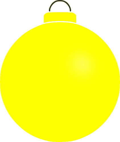 Bola amarela simples