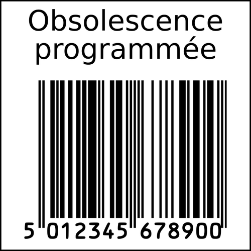 Barcode image clipart obsolescence programmée