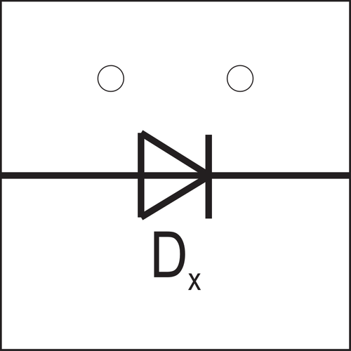 Plug-in-dioda Dx