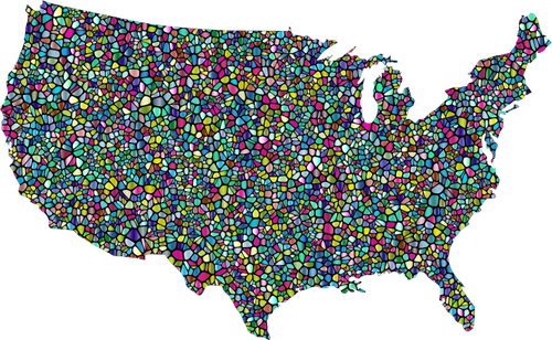 Polyprismatic 美国地图