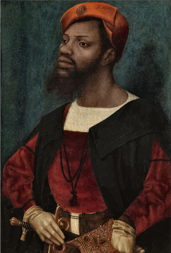 Afrikalı bir adam portresi