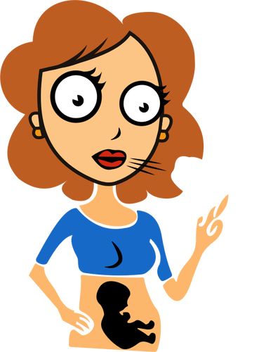 Señora embarazada fumando