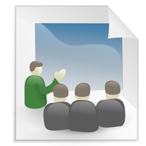 Business presentasjon ikonet vektor image