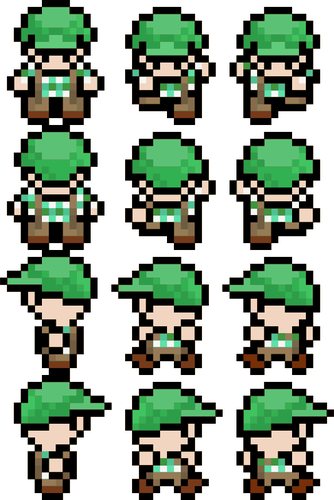 Imagem do personagem de pixel
