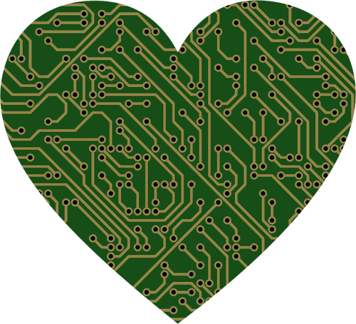 Heart with circuits