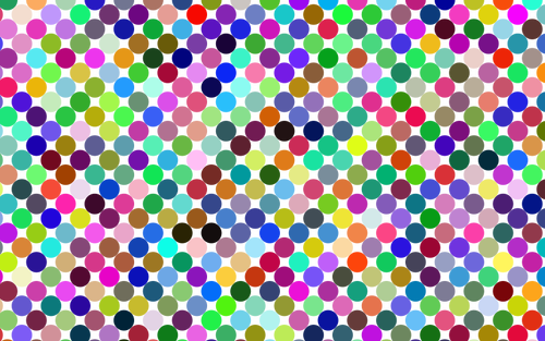 Dotty padrão em muitas cores