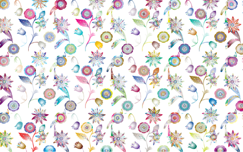 Image de design floral prismatique