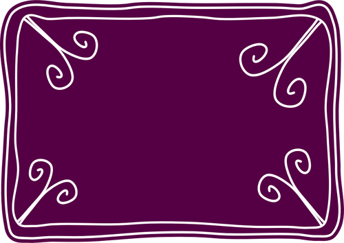 Vector tekening van paarse voucher sjabloon