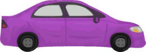 בתמונה וקטורית רכב סגול